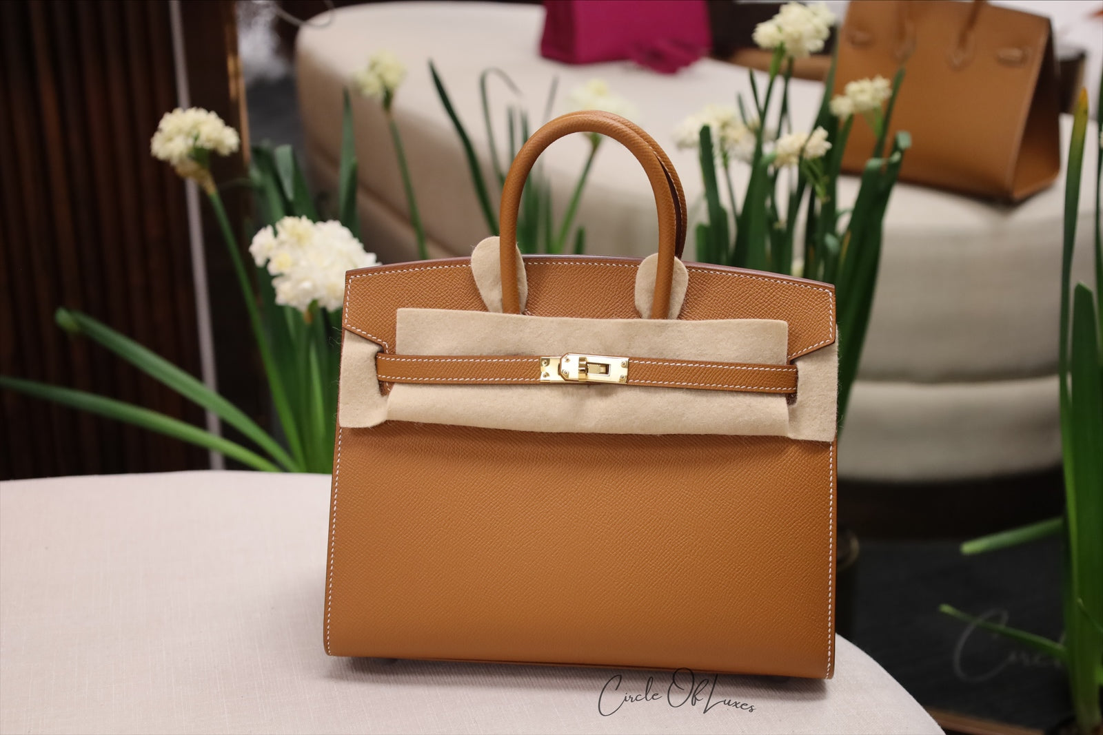 HERMES GOLD ON GOLD EPSOM SELIER
