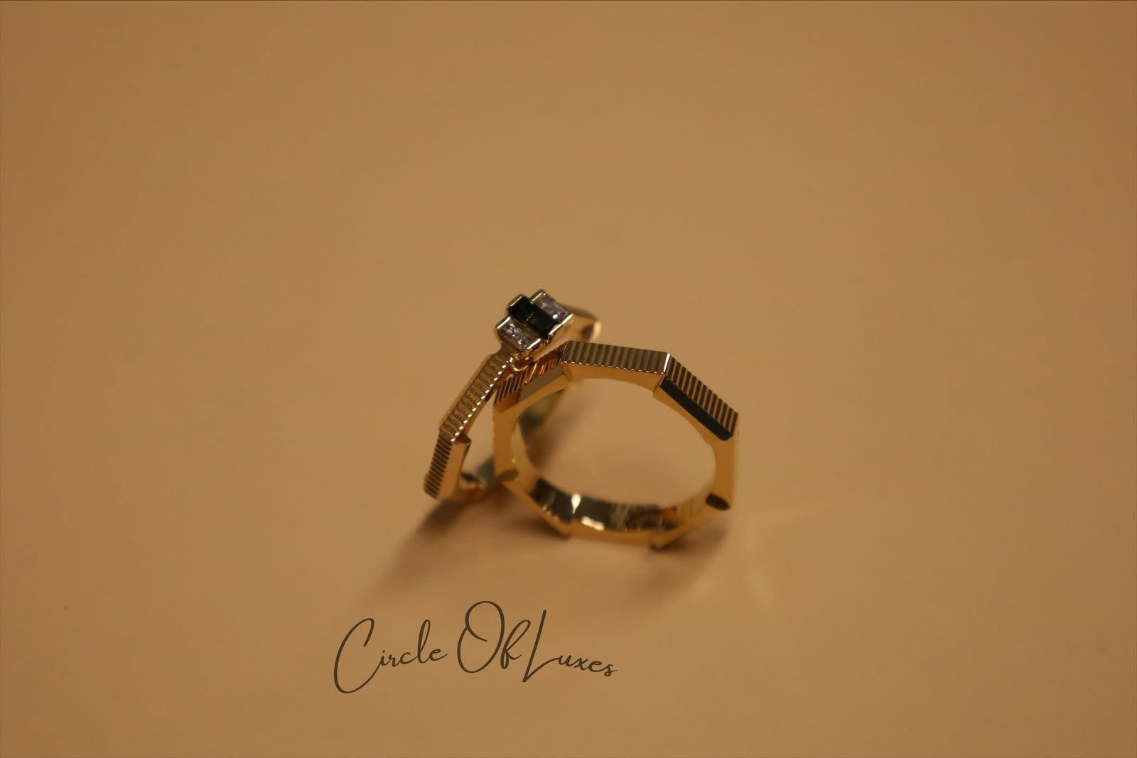 GUCCI RING TO LOVE STRIPED LINK SIZE 12