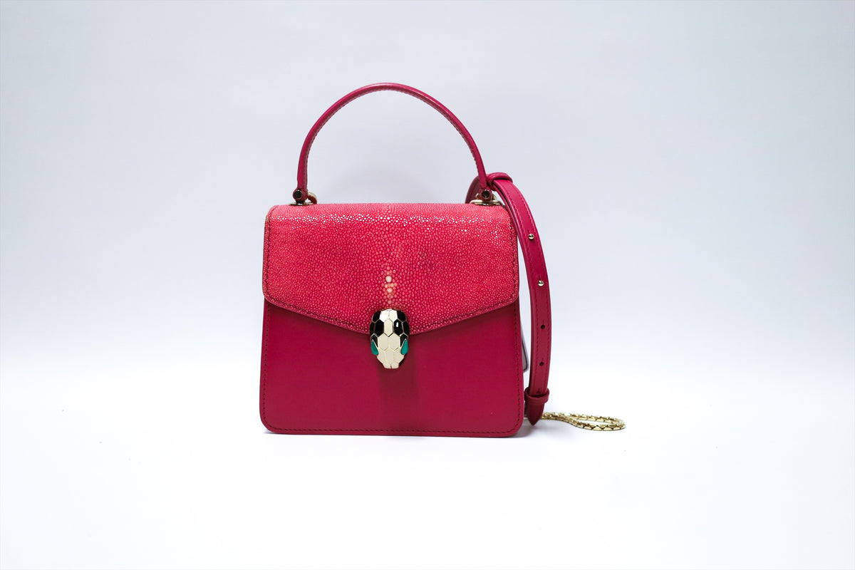 BVLGARI SERPENTI FOREVER TOP HANDLE BAG
