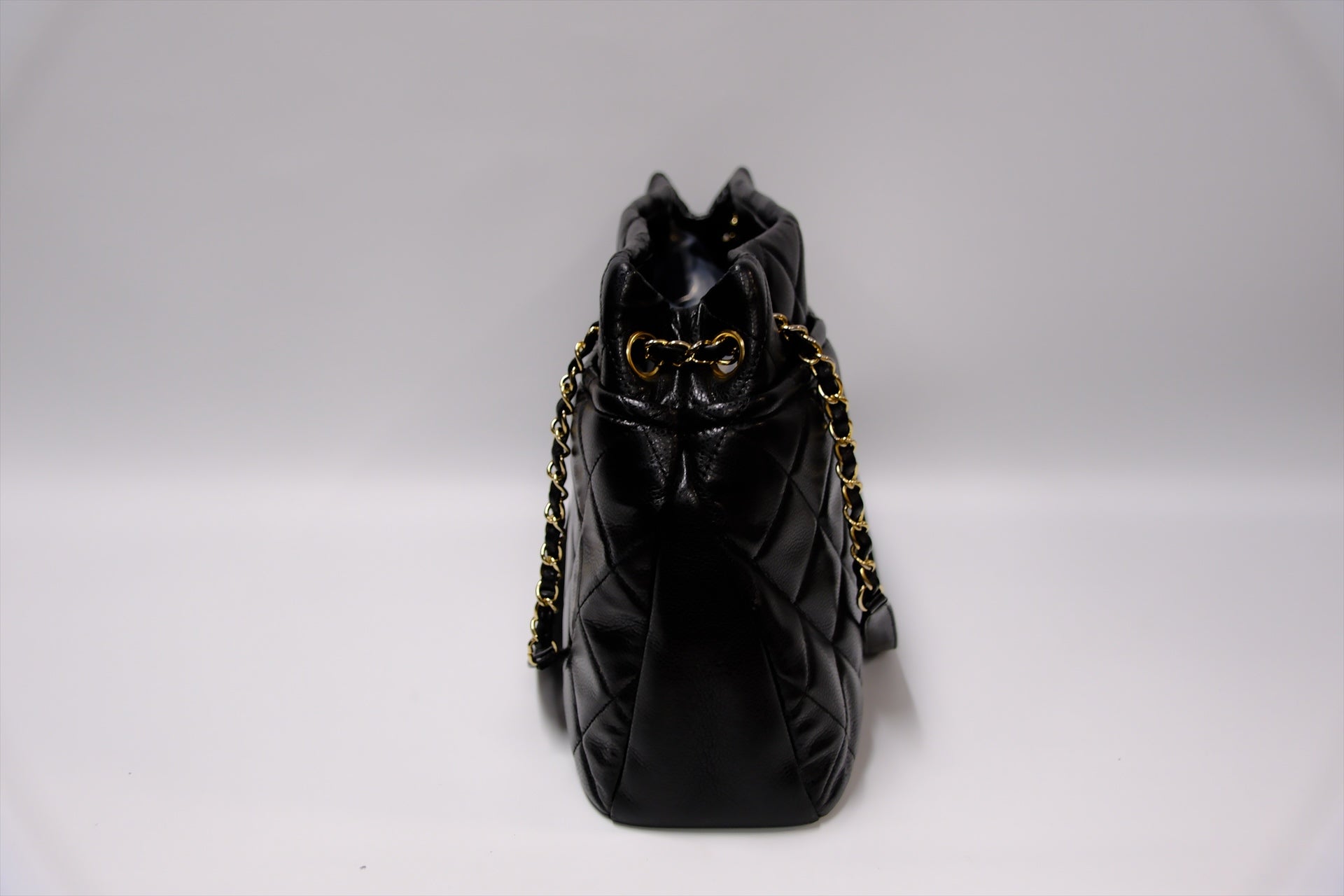 CHANEL BLACK TOTE CAVIAR  GHW