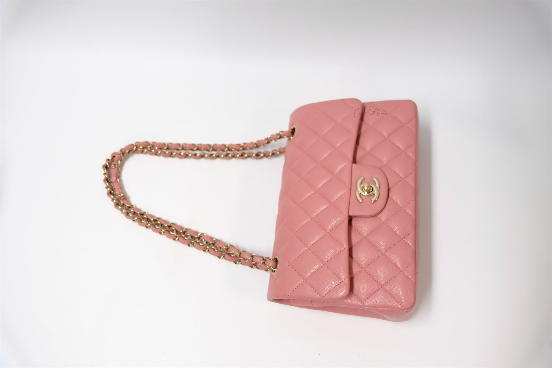 CHANEL CLASSIC SMALL PINK GHW