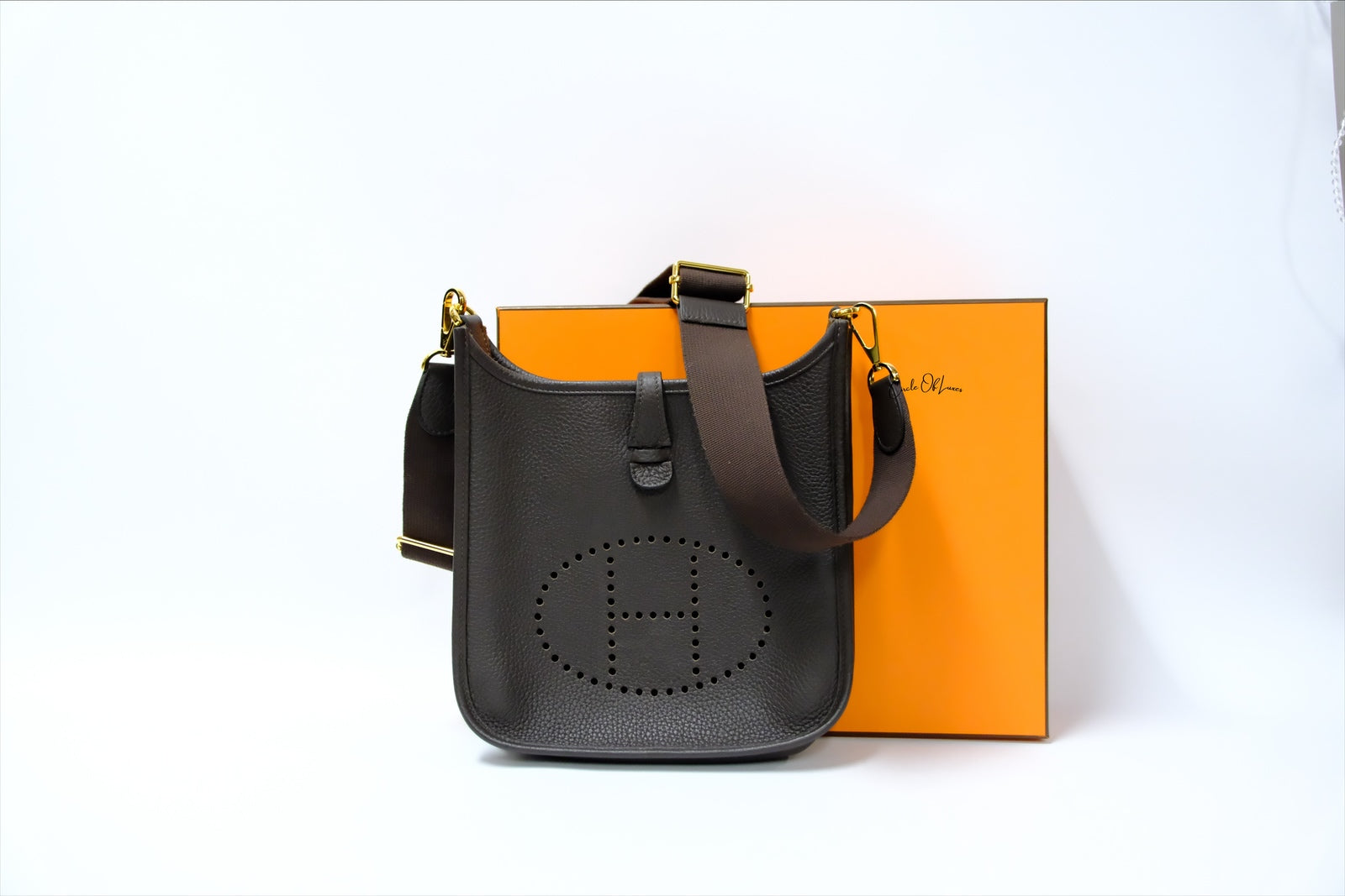 HERMES EVELYNE 23 EBENE GHW STAMP G
