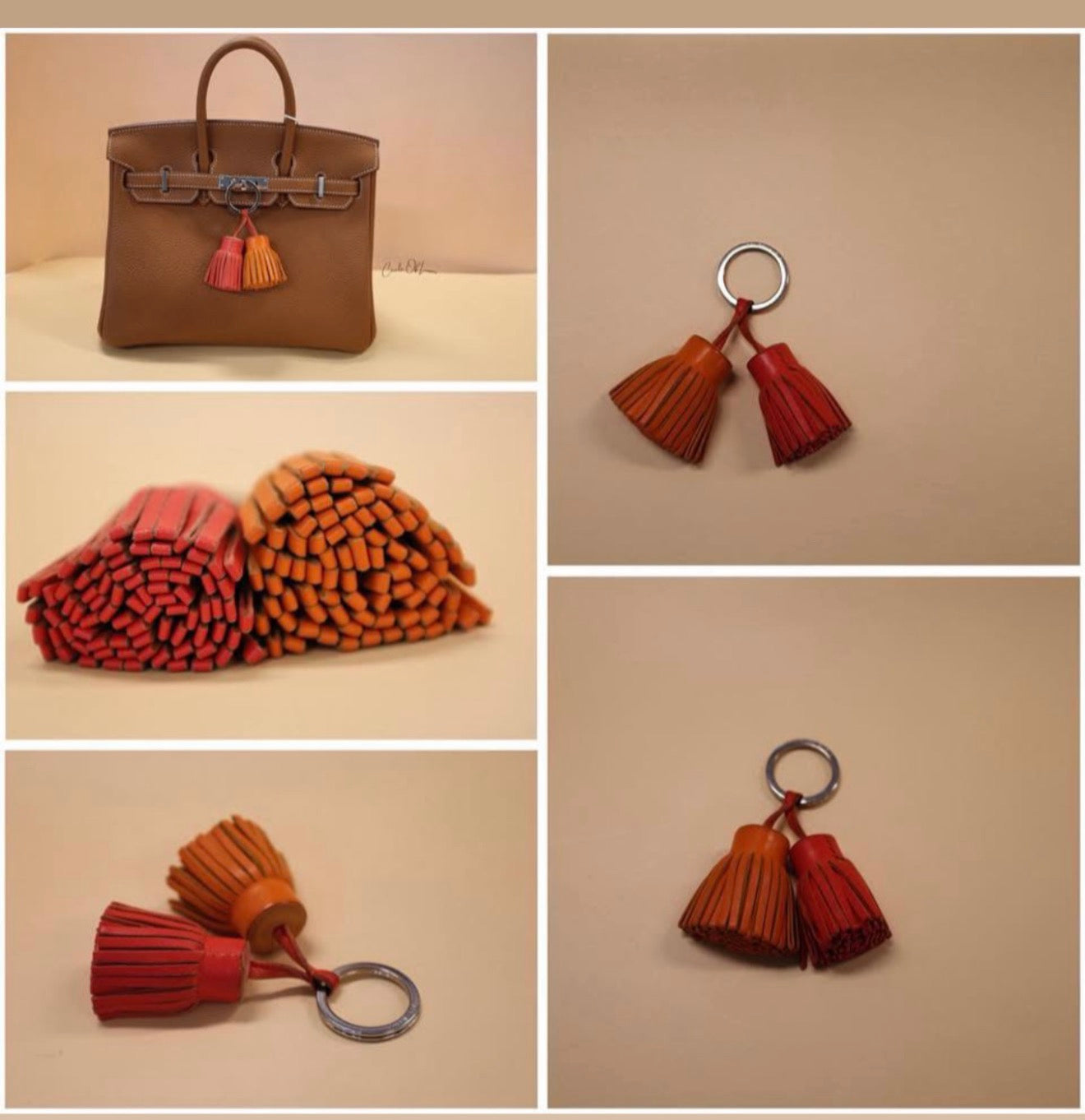 HERMES CARMEN UNO-DOS KEY RING