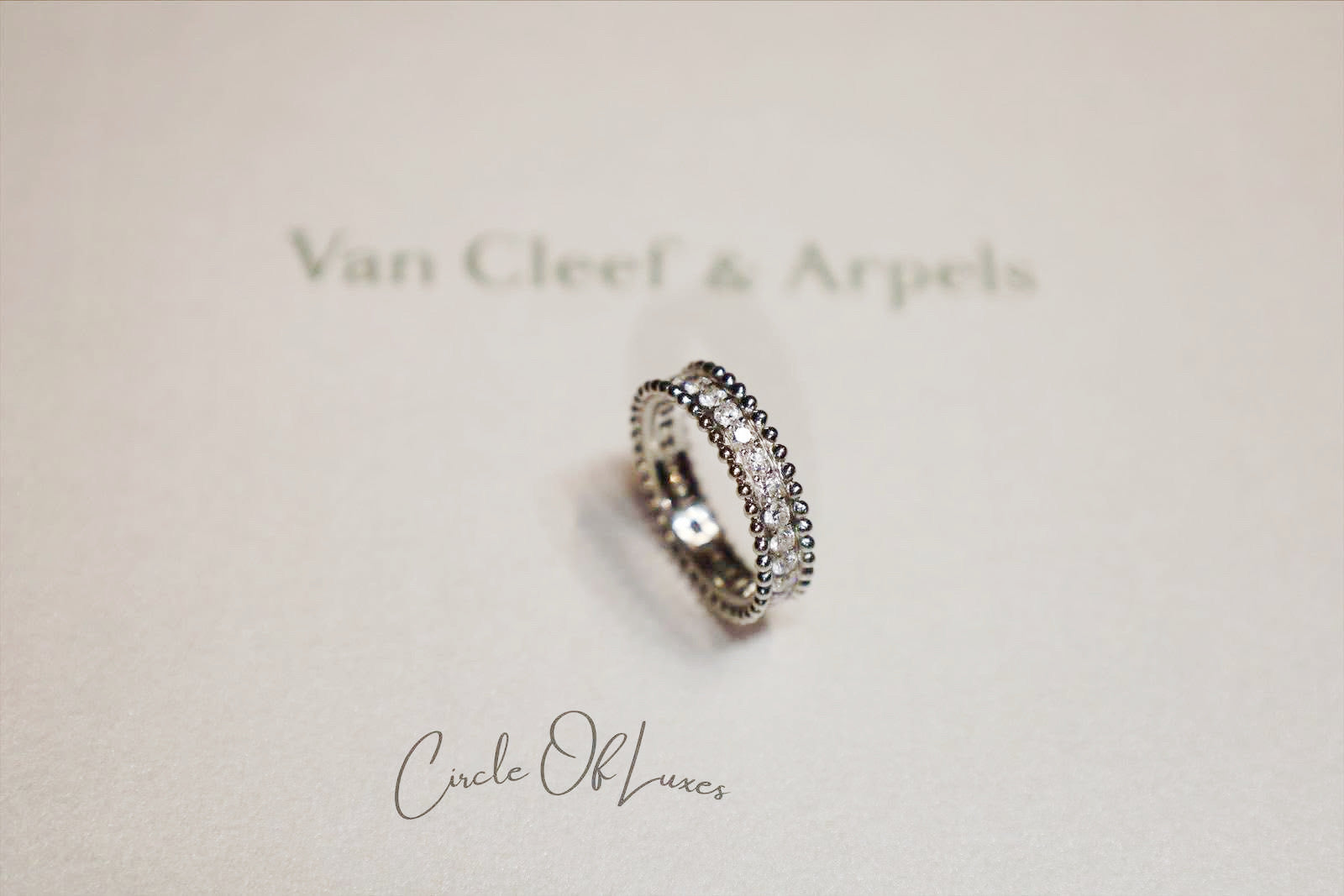 VANCLEEF & ARPELS DIAMONDS ESTELLE PLATIUM RING