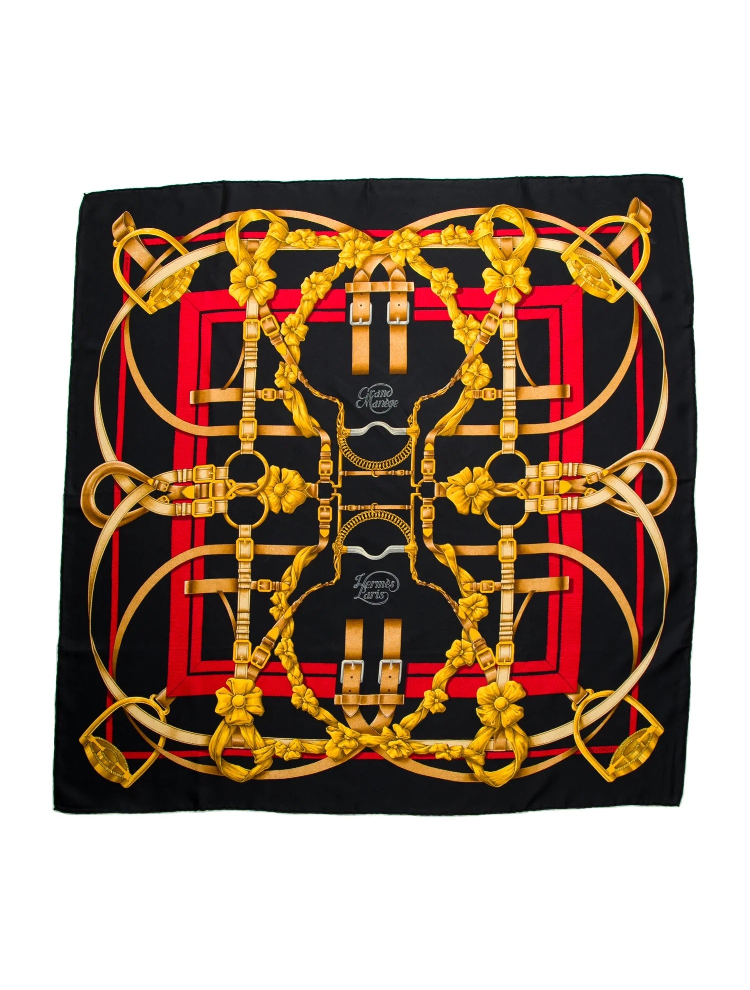 HERMES GRAND MANEGE SILK SCARF