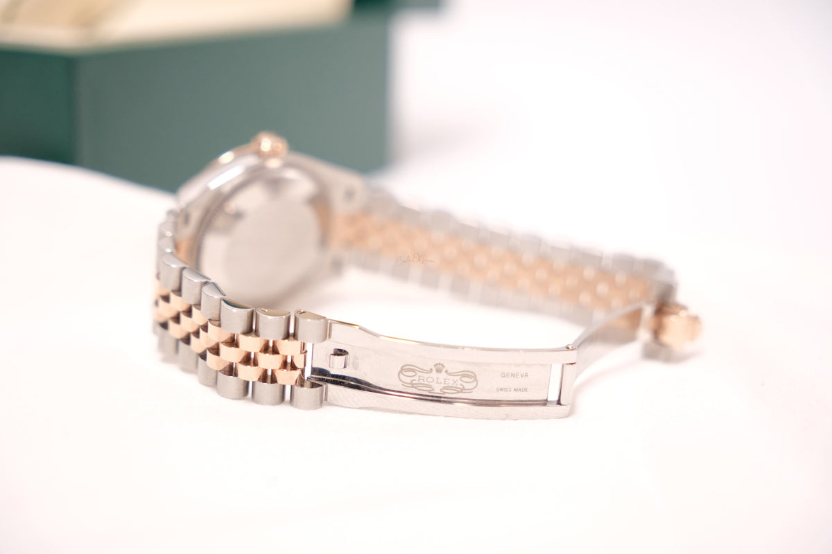Rolex Datejust 31 Mother of Pearl Diamond Dial, Everose rose gold  ,Jubilee Bracelet