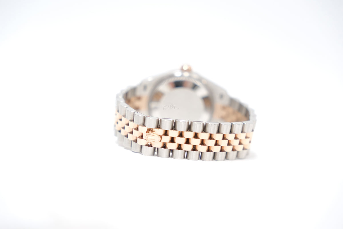 Rolex Datejust 31 Mother of Pearl Diamond Dial, Everose rose gold  ,Jubilee Bracelet