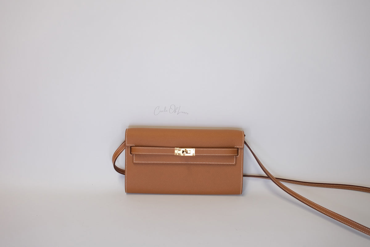 HERMES KELLY TO GO EPSOM GOLD ON GHW NEW