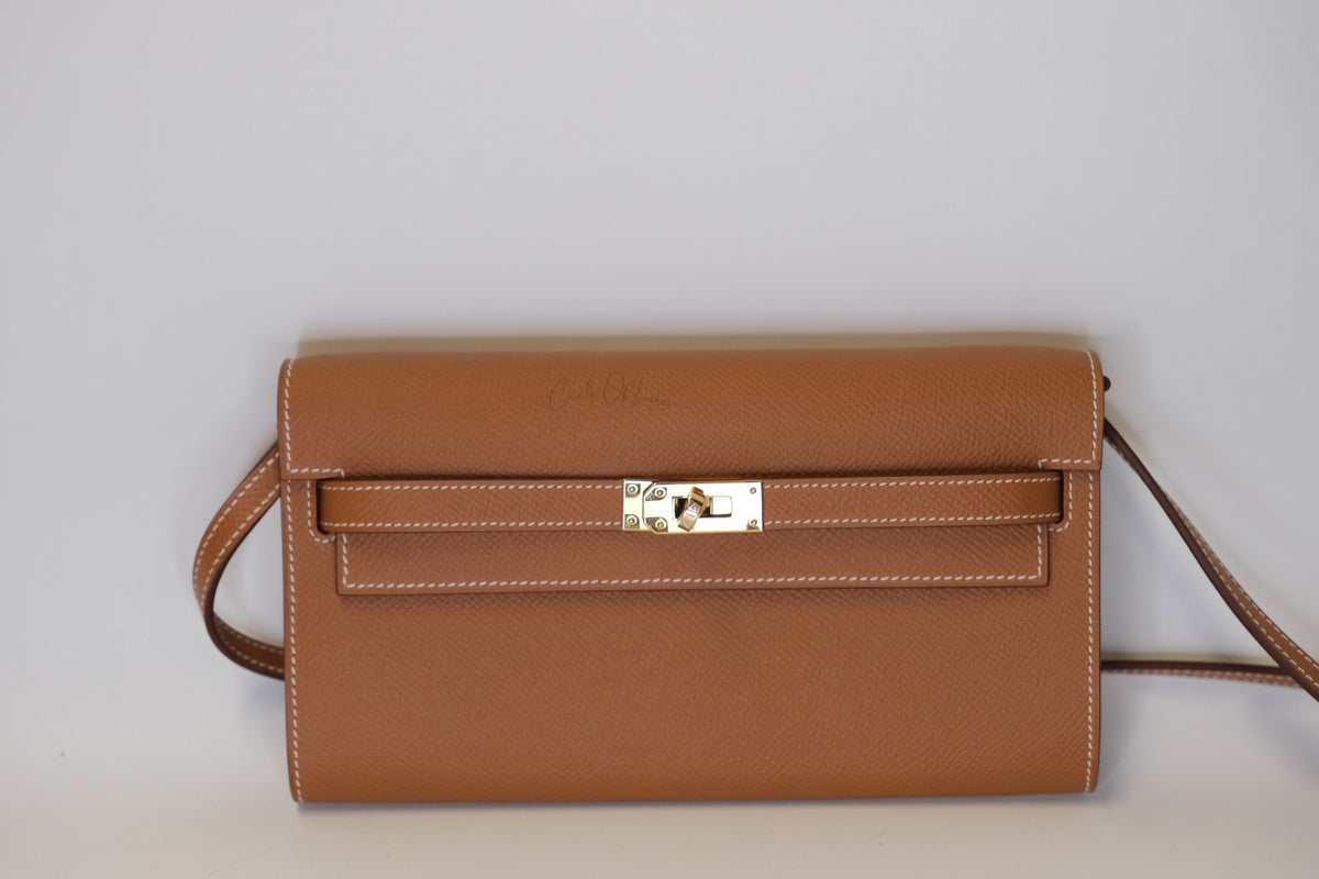 HERMES KELLY TO GO EPSOM GOLD ON GHW NEW
