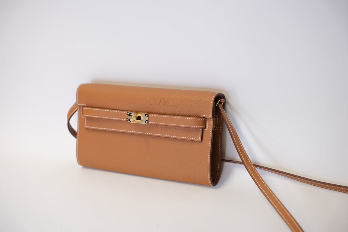 HERMES KELLY TO GO EPSOM GOLD ON GHW NEW