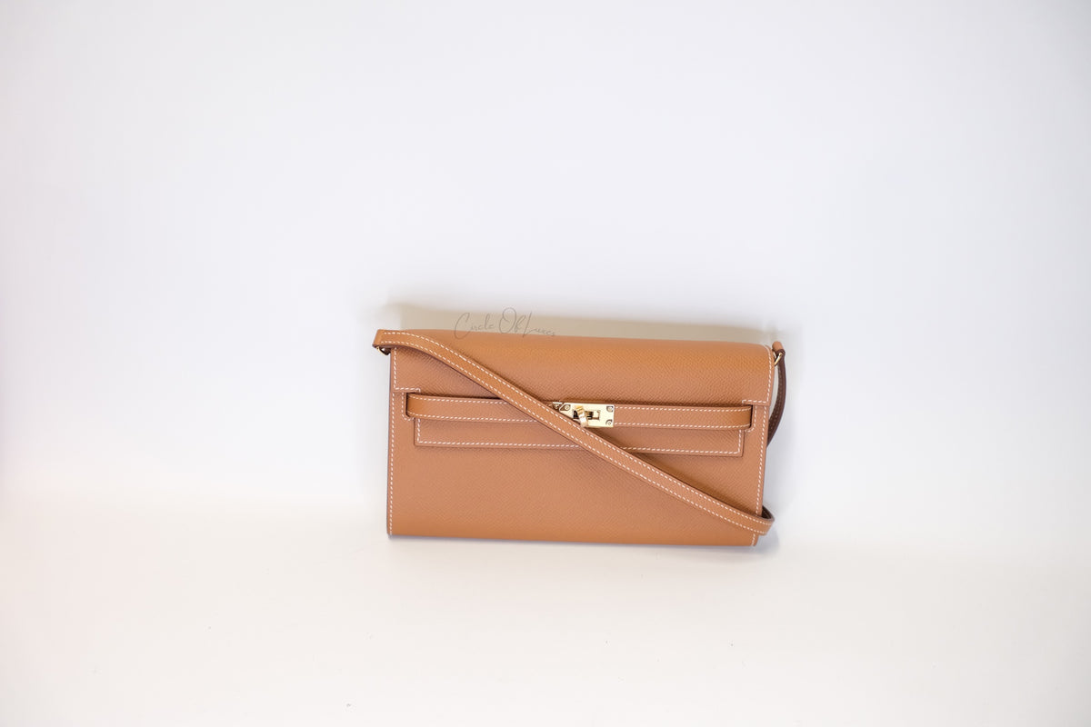 HERMES KELLY TO GO EPSOM GOLD ON GHW NEW