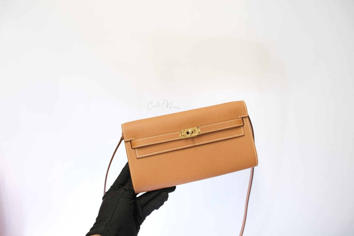 HERMES KELLY TO GO EPSOM GOLD ON GHW NEW