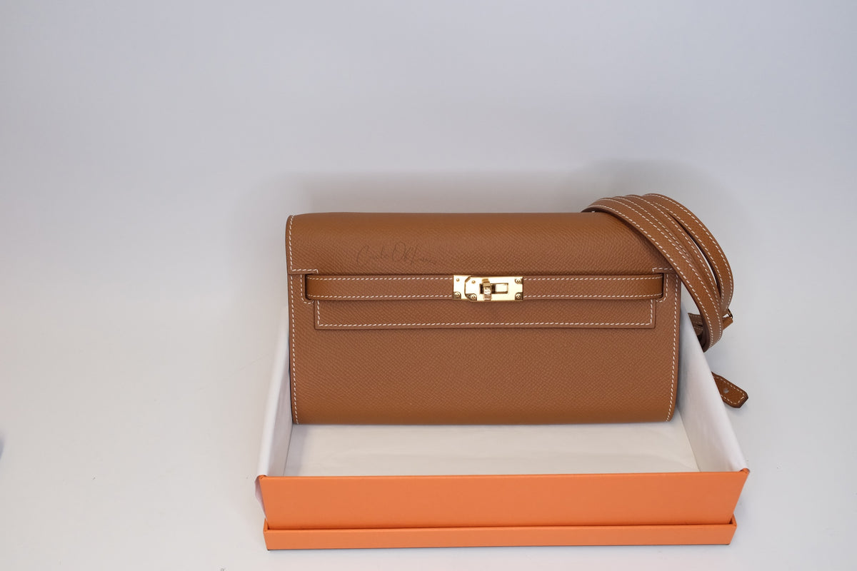 HERMES KELLY TO GO EPSOM GOLD ON GHW NEW