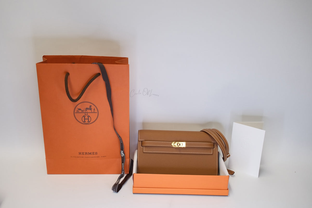 HERMES KELLY TO GO EPSOM GOLD ON GHW NEW