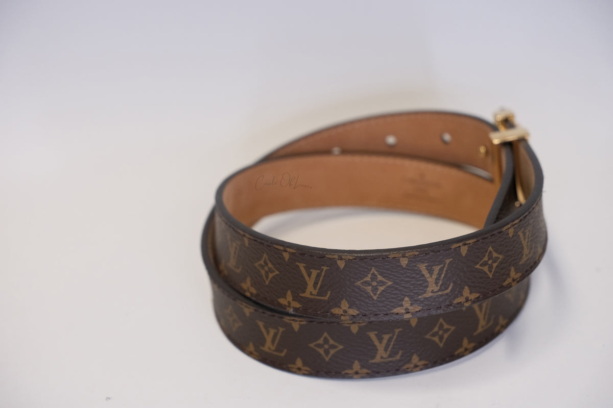 LOUIS VUITTON BELT MONOGRAM GHW SIZE 75