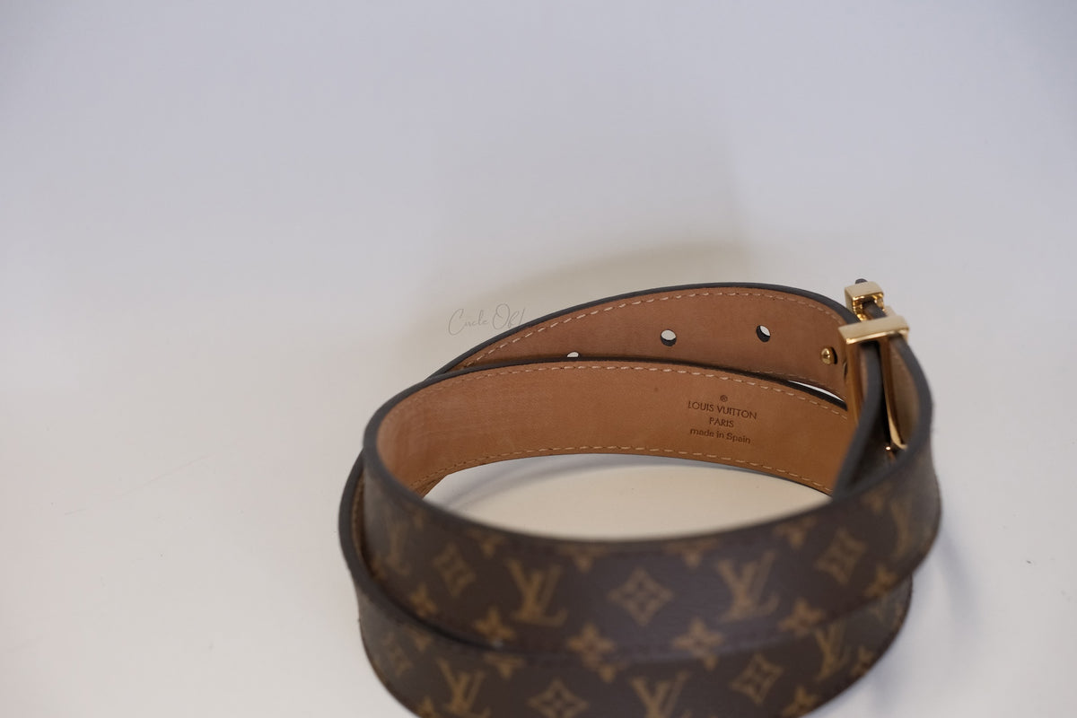 LOUIS VUITTON BELT MONOGRAM GHW SIZE 75