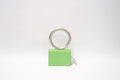 SALVATORE FERRAGAMO METAL HAND POUCH GREEN