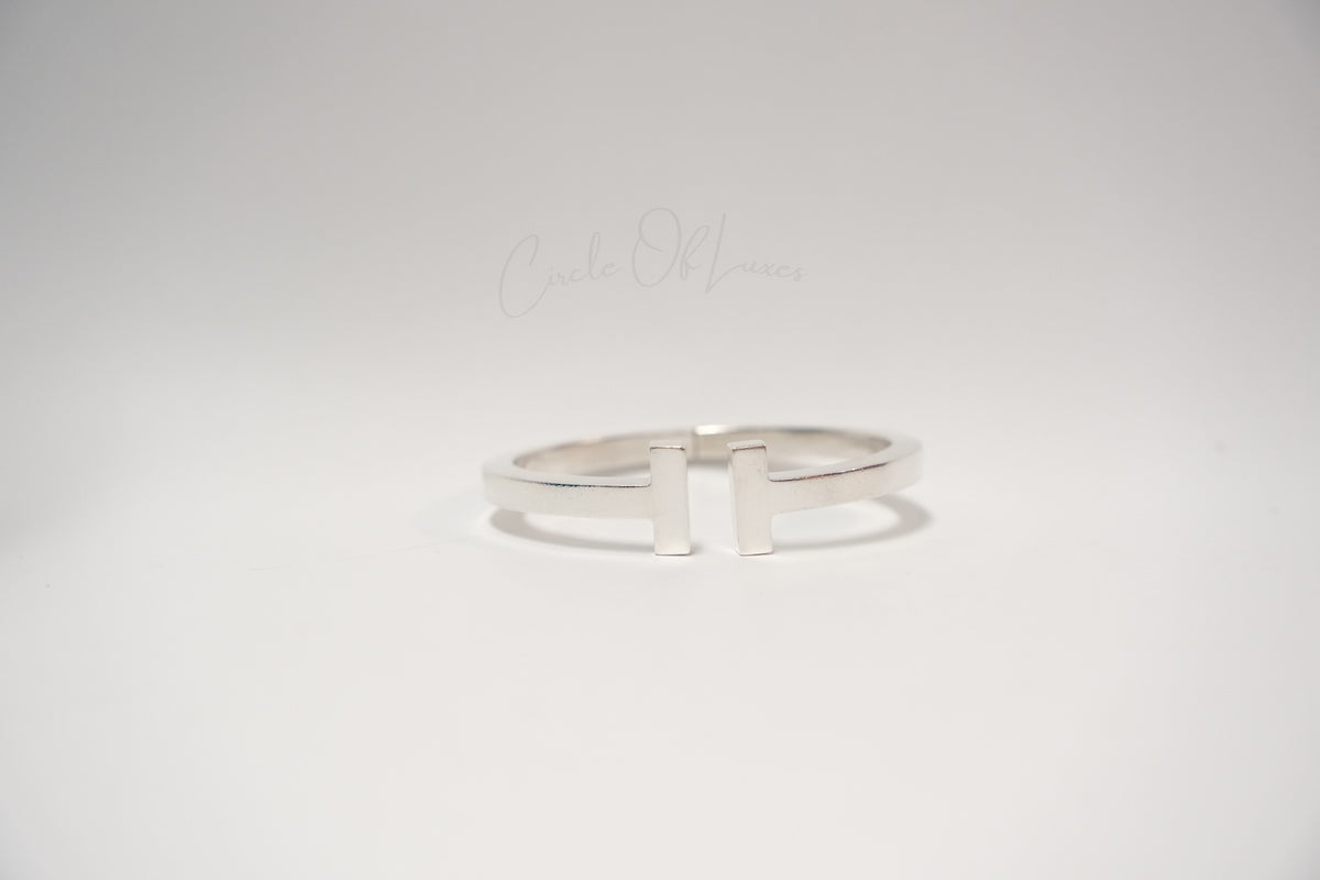 TIFFANY T SQUARE MEDIUM STIRLING SILVER