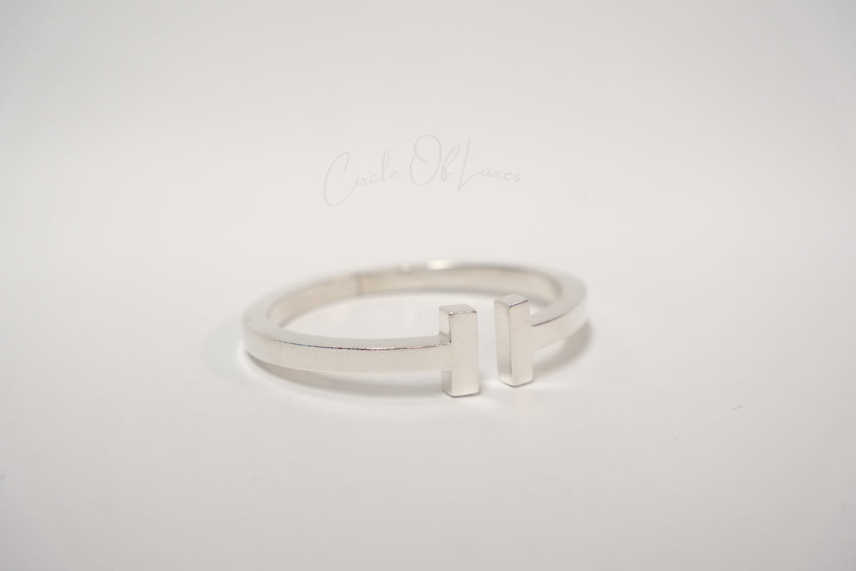 TIFFANY T SQUARE MEDIUM STIRLING SILVER