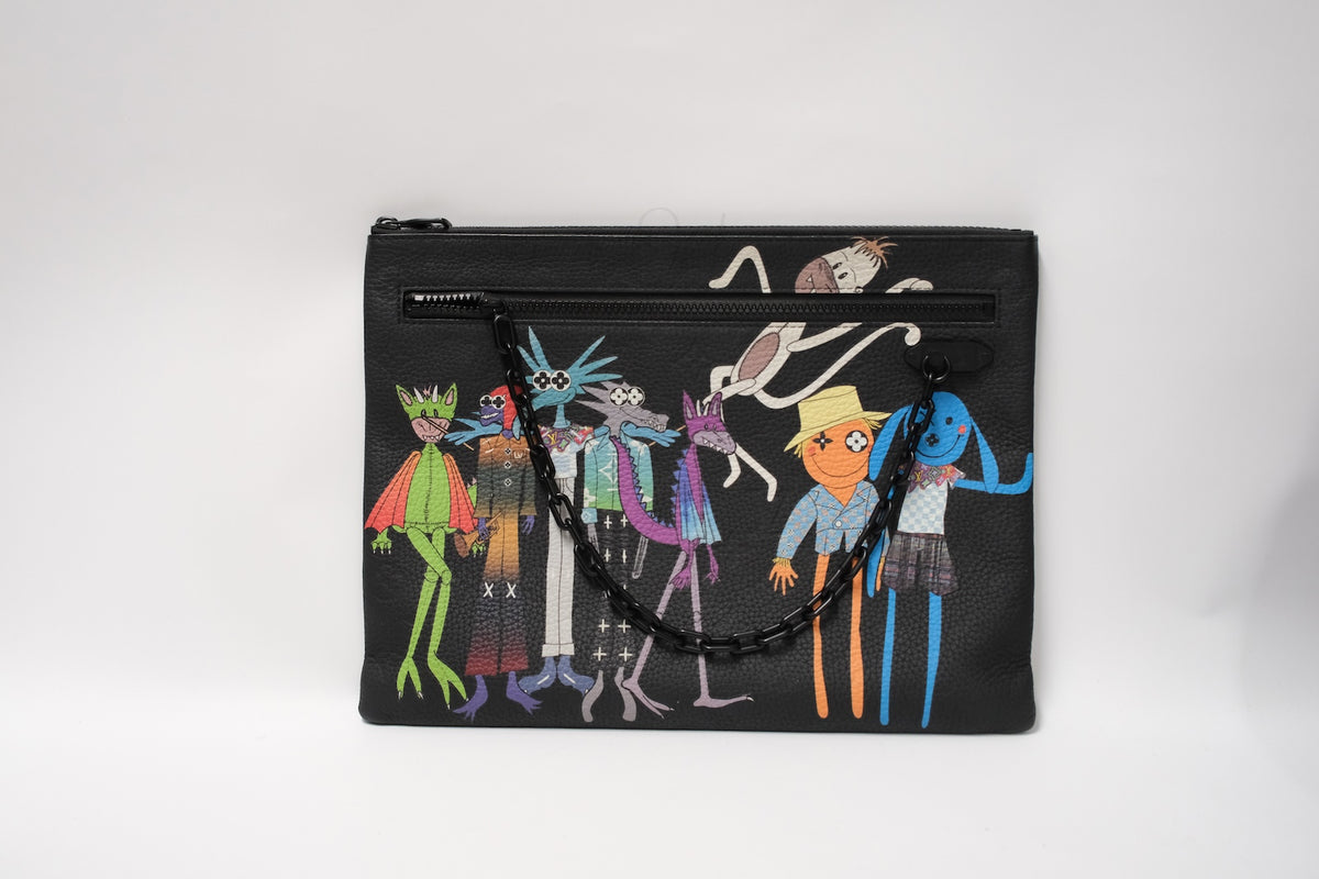 Louis Vuitton Virgil Abloh Clutch Bag "Adventures of Zoom and Friends"