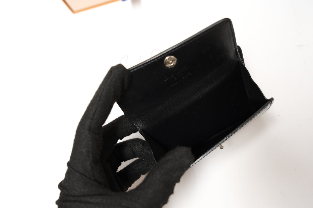 LOUIS VUITTON PATTERN MINI WALLET BLACK