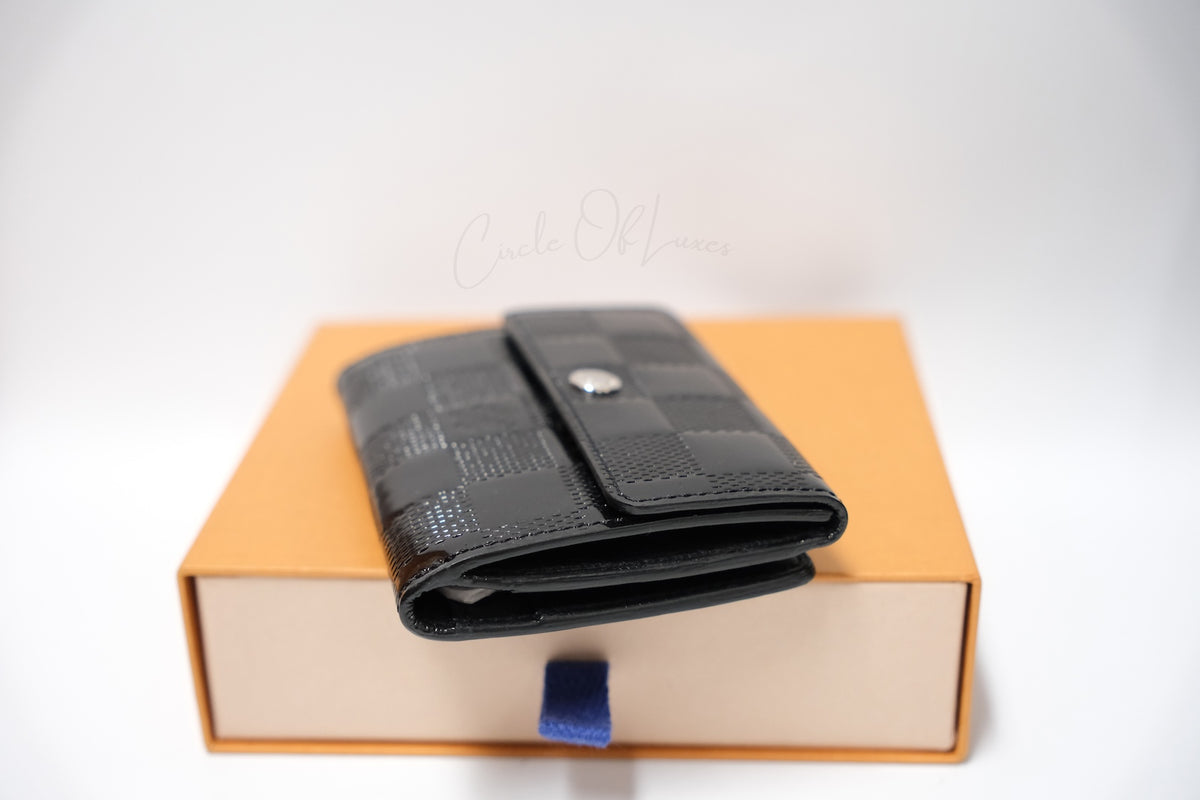 LOUIS VUITTON PATTERN MINI WALLET BLACK