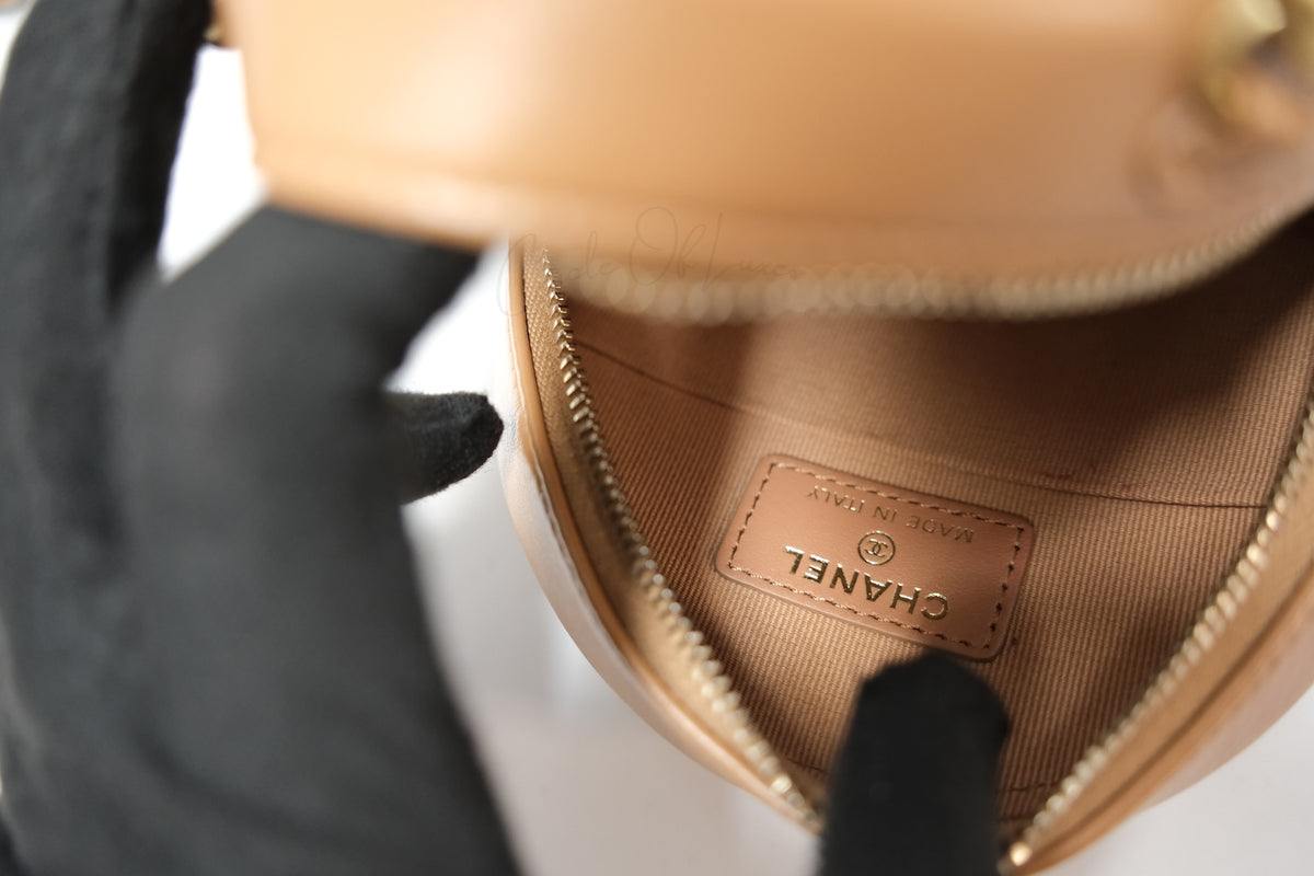 CHANEL C19 ROUND BAG CARAMEL