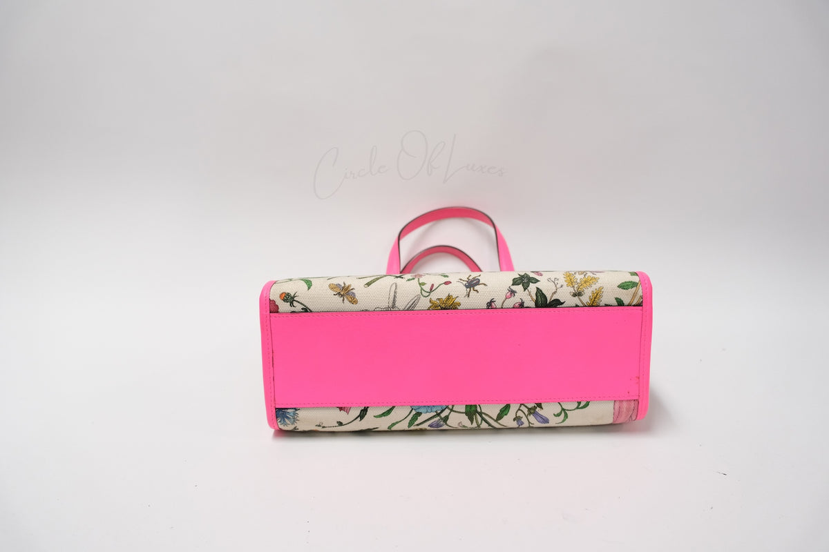 GUCCI FLORAL TOTE BAG
