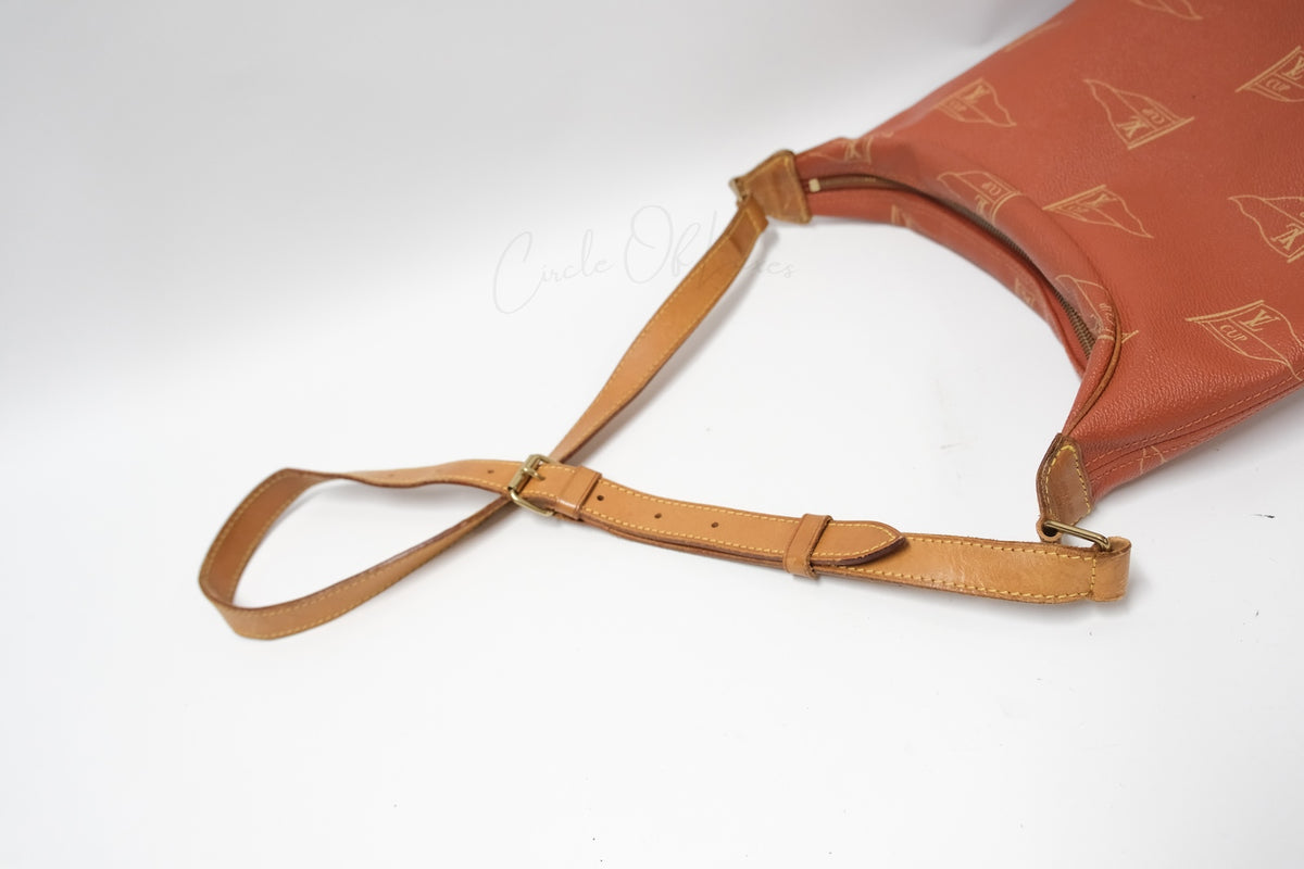LOUIS VUITTON VINTAGE CUP FLAG CANVAS BUCKET BAG