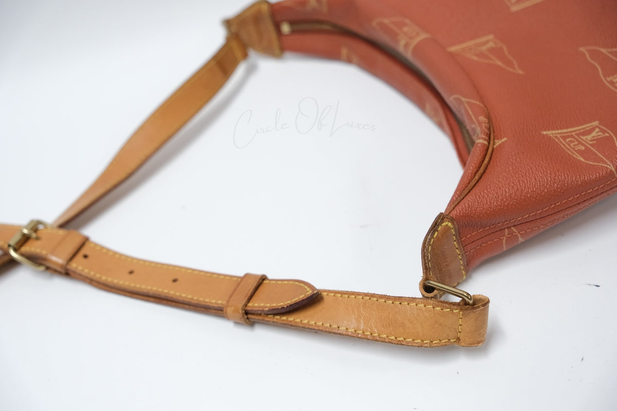 LOUIS VUITTON VINTAGE CUP FLAG CANVAS BUCKET BAG