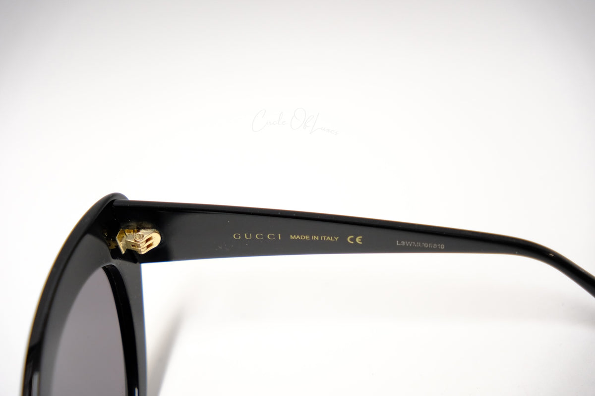 GUCCI EYE CAT SUNGLASS BLACK