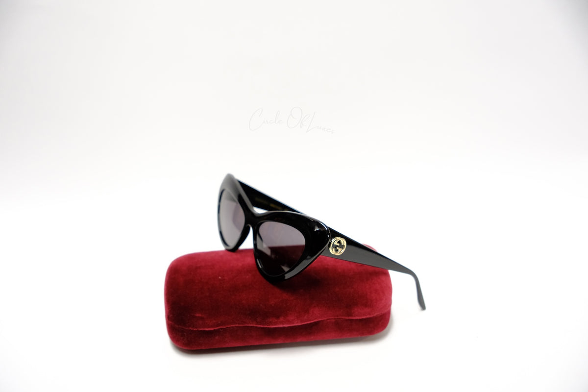 GUCCI EYE CAT SUNGLASS BLACK