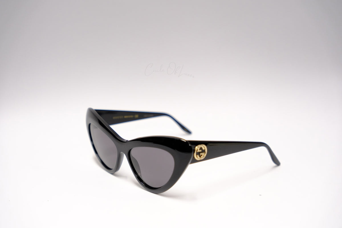GUCCI EYE CAT SUNGLASS BLACK