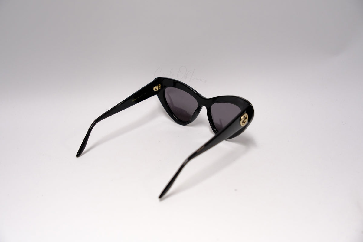 GUCCI EYE CAT SUNGLASS BLACK
