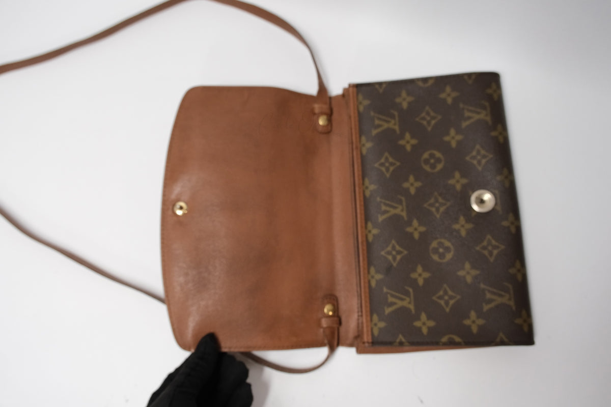LOUIS VUITTON BORDEAUX VINTAGE CLUTCH BAG MONOGRAM